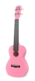 concertukelele polycarbonaat, achterblad met akoestische kamers, roze