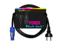 Boston SM-500-2 Voedingkabel, powercon naar schuko, 3x 1,5mm2, 2 meter