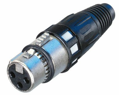 xlr plug, female, 3-polig, aes-ebu digital