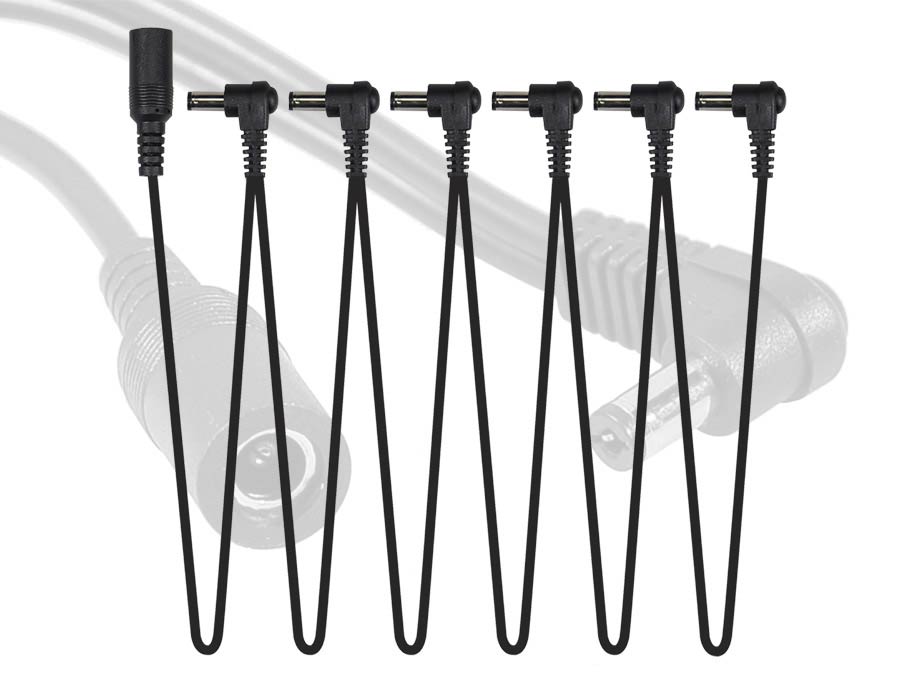 Boston XCABLE-S6 Power distribution cable, connects to psu, 6 female and 1 male connectors, daisy chain