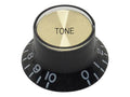 Boston KB-132-T Bell knob SG model, black with gold cap, tone