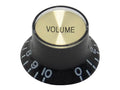Boston KB-132-V Bell knob SG model, black with gold cap, volume
