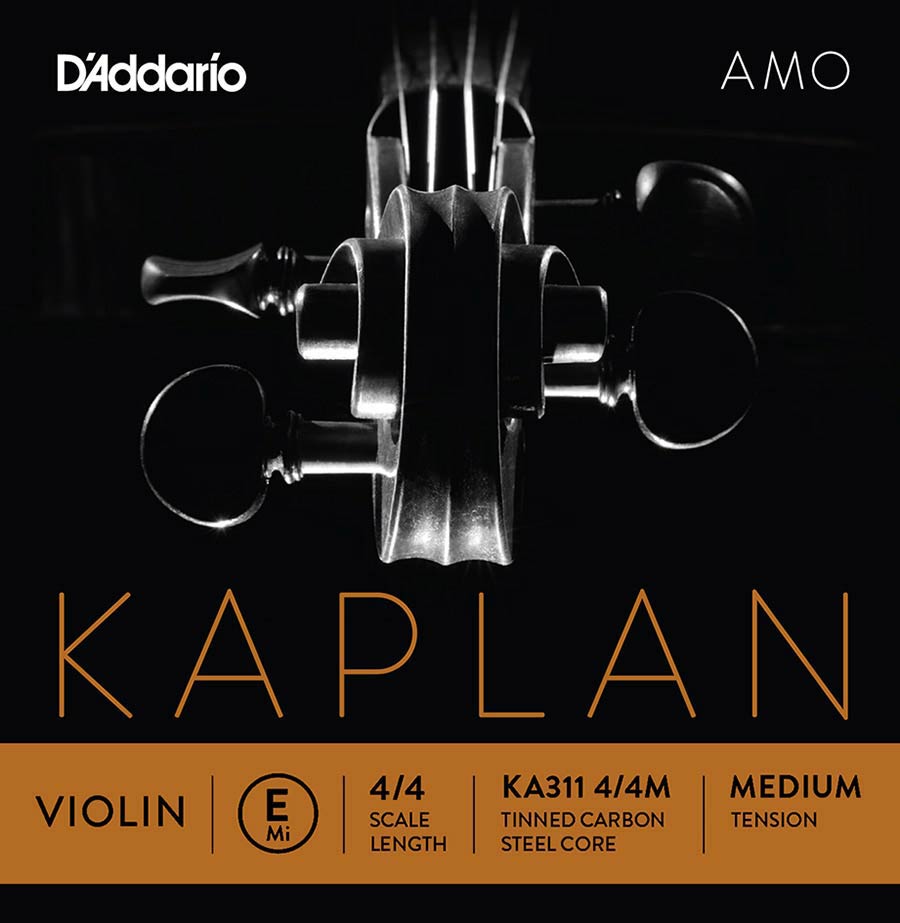 D'Addario KA311-44M Vioolsnaar E-1 4/4 tinned high carbon steel Medium