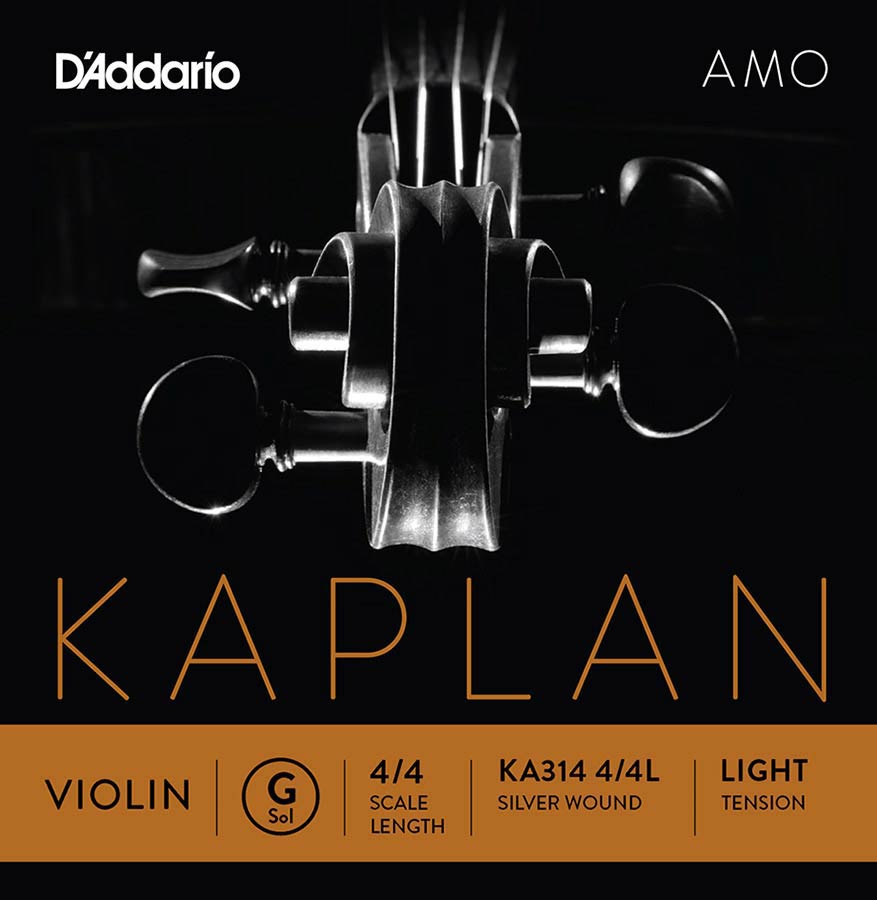 D'Addario KA314-44L Vioolsnaar G-4 4/4 Zilver Omwonden Light