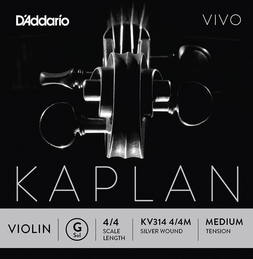 D'Addario KV314-44M Vioolsnaar G-4 4/4 Zilver Omwonden Medium