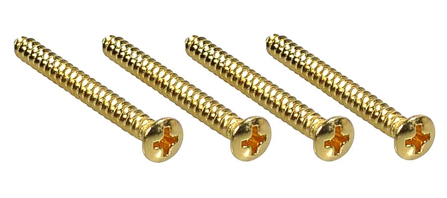 Fender screw SMA 8x1-3/4 OHP GLD (4)