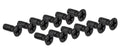 Fender screw, M6-32X3/8 FH HEX BLK (D