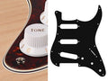 Boston ST-413-TI Slagplaat Stallion, 4 ply, tortoise intense, standaard, SSS, 3 pot holes, 3-5 switch