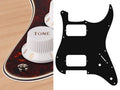 Boston ST-432-TI Slagplaat, Stallion, 4 ply, tortoise intense, HH, 2 pot holes, 3-5 switch
