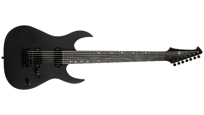Spira Guitars S-407 MBK – 7-snarige elektrische gitaar – Zwart