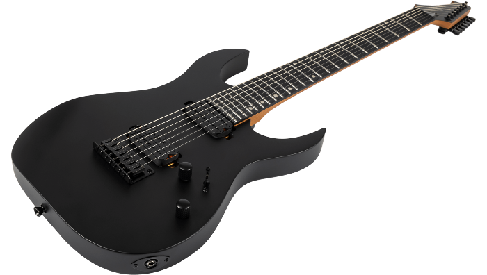 Spira Guitars S-407 MBK – 7-snarige elektrische gitaar – Zwart