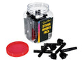 Boston STW-20-CAN Snarenwinders, zwart, met afneembare kop (geschikt voor schroeftol) en kampin heffer, 30 stuks