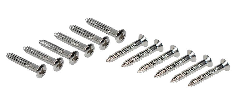 Boston WS-14-N Screw, 2,4x16mm, 12pcs, oval countersunk, for HB pu ring long, nickel