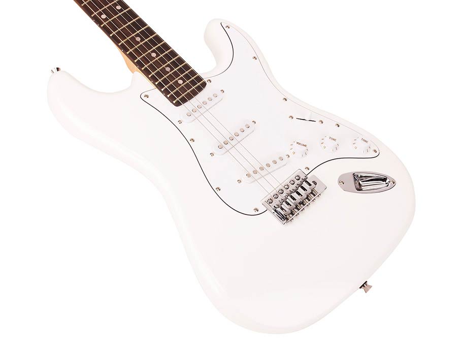 SX ED1 elektrische gitaar (wit)