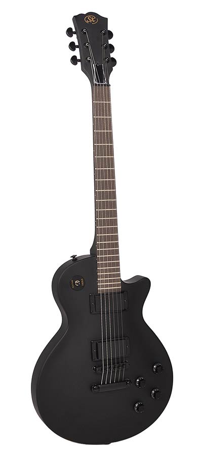 SX: Lp Studio Style Elektrische Gitaar, Lindenhout, 2 X Humbucking Element, Gelijmde Hals, Mat Zwart
