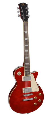 SX EF3D-TWR deluxe Single-Cut elektrische gitaar – trans wine red