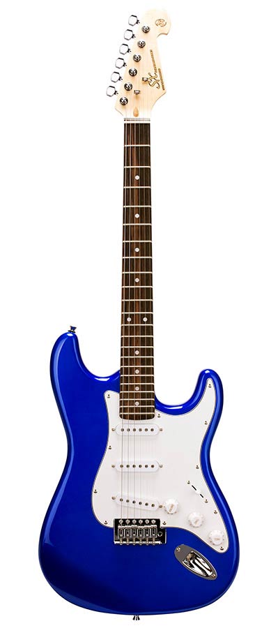 SX: Elektrische Gitaar Met 3 Single Coil Elementen En Vintage Tremolo, Inclusief Tas, Electric