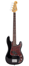 SX: P-Style Elektrische Basgitaar Met Split Single Coil Element, Inclusief Draagtas, Zwart