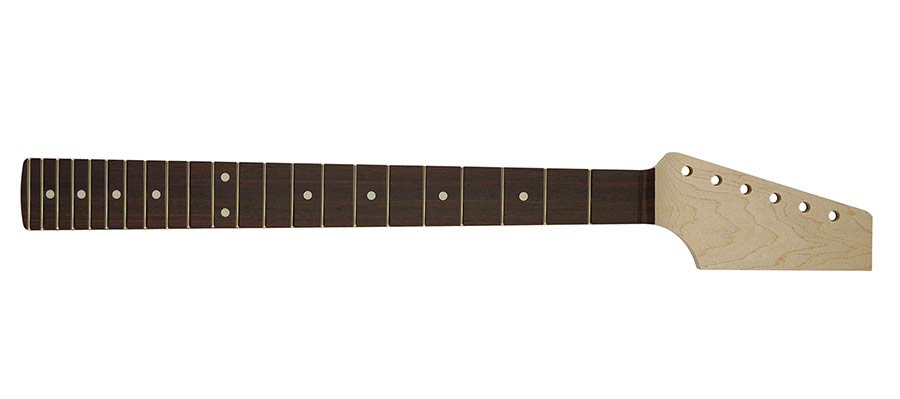 Boston SN22R Contemporary neck Japan, ST style maple/rosewood fb, 9,5" radius, 22 frets medium jumbo, half paddl