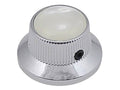 Boston KCH-261 Bell knob with pearloid inlay, chrome