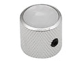 Boston KN-236 Dome knob with pearloid inlay, 18x18mm with set screw, nickel