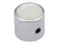 Boston KCH-236 Dome knob with pearloid inlay, 18x18mm with set screw, chrome