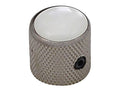 Boston KBN-236 Dome knob with pearloid inlay, 18x18mm with set screw, black nickel