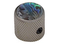 Boston KBN-237 Dome knob with abalone inlay, 18x18mm with set screw, black nickel