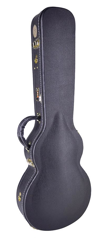 Boston CEG-500-LP Deluxe koffer voor LP-model gitaar, hout, gewelfd, met slot en schouderriem