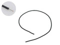 Boston PBW1/BK USA made waxed cotton braided push back wire, zwart, 1 ft