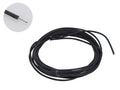 Boston PBW10/BK Interne gitaarbedrading, gewaxt katoen gevlochten push back wire, zwart, 3 mtr, USA made