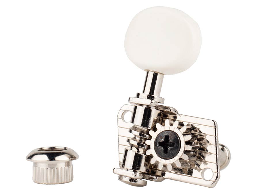 UK12 machine heads for ukulele and 05MA buttons, L2R2, nickel