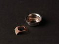 Boston MRC-TLJCC TE-model input cup, with retainer clip, metal, chrome relic