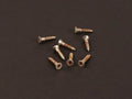 Boston MRC-MRSCWNL Mounting ring screws, flat head 2.4 x13mm, 8/pack, nickel relic for two pickups