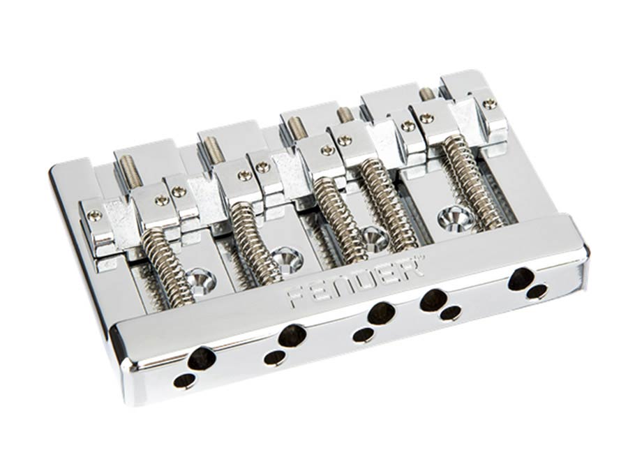 Fender bridge assembly HiMass 5-string Bass (narrow), chrome withbrass saddles