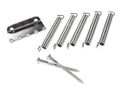 Fender tremolo spring mounting claw kit for Pure Vintage Stratocaster, nickel