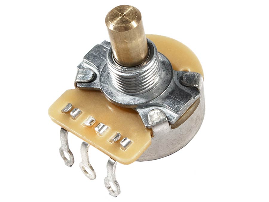 Fender 1 MEG lineair potentiometer, .375" length bushing, solid shaft
