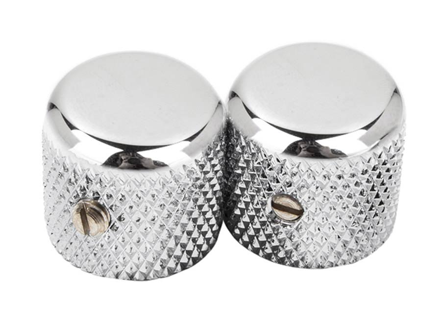 Fender 1952 Telecaster knurled knobs, 2pcs, chrome