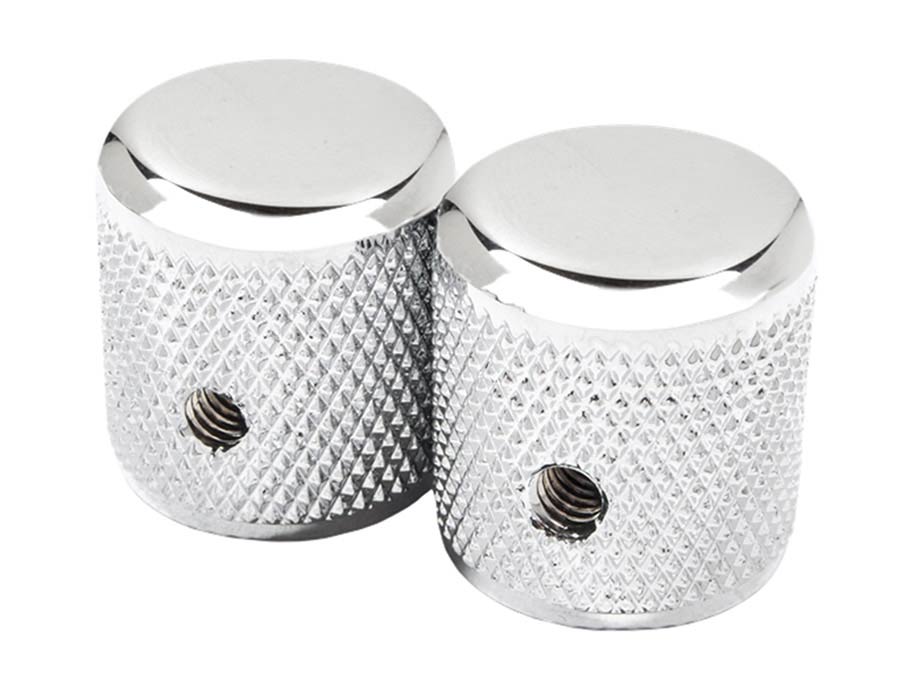 Fender 1958 Telecaster knurled knobs, 2pcs, chrome
