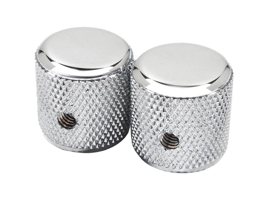 Fender 60's Telecaster knurled knobs, 2pcs, chrome
