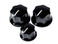 Fender knob kit '60s Jazz Bass, 3pcs, black