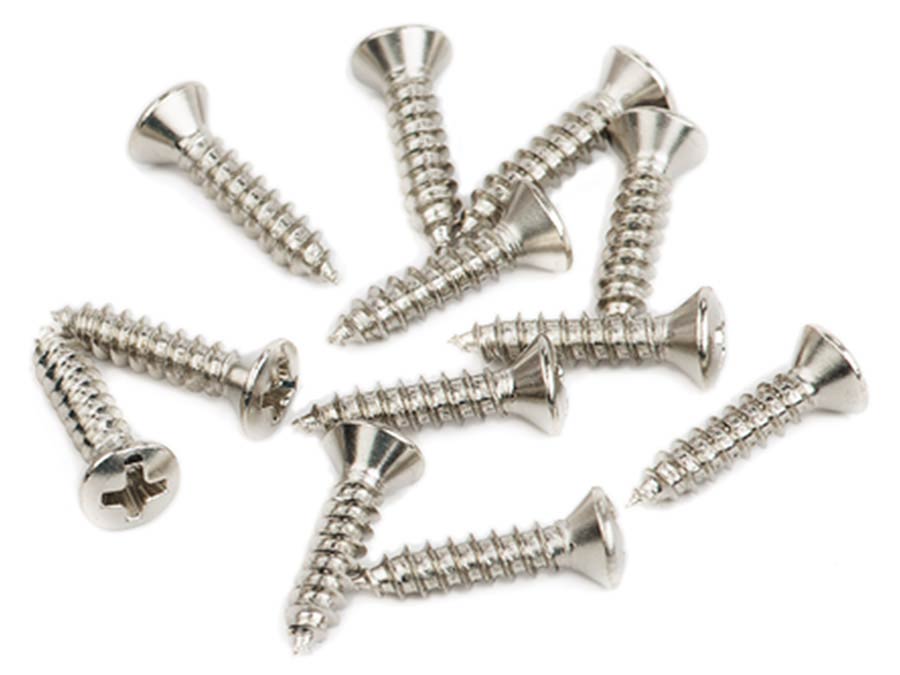 Fender pickguard screws 12pcs, nickel