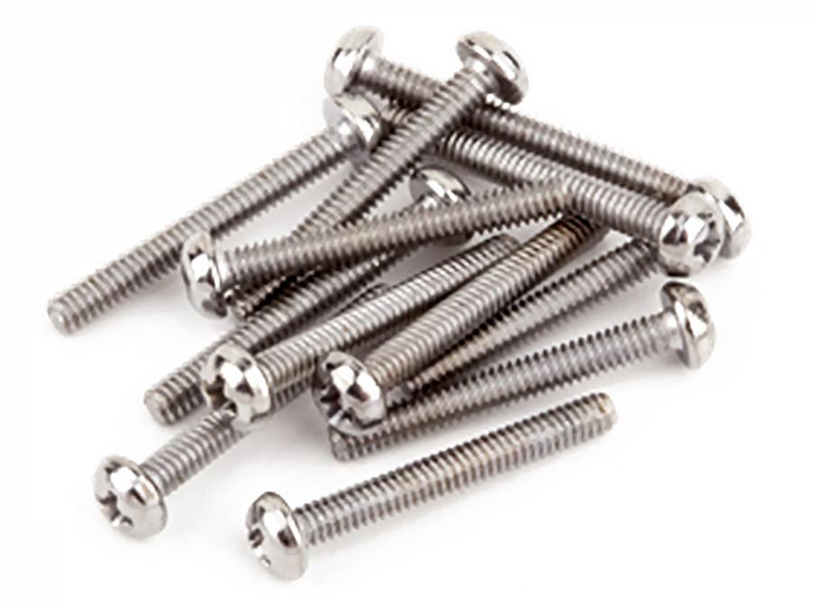 Fender pickup mounting screws, #3-48 x 13/16", 12 pcs