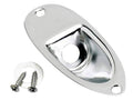Fender Stratocaster recessed jack ferrule plate, chrome