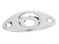 Fender recessed football shaped jack plate, chrome
