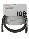 Fender microphone cable, 10ft, black