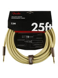 Fender instrument cable, 25ft, tweed