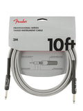 Fender instrument cable, 10ft, white tweed