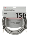Fender instrument cable, 15ft, white tweed