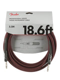 Fender instrument cable, 18.6ft, red tweed
